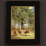 Tableau italien signé paysage