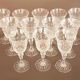 Paris crystal. 12 stemmed glasses in cut crystal