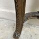 Wall lamp console - half moon carved wood old gilded