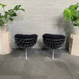 Pair atomic ball chairs by Rudi Verelst for Novalux - Belgium 1974