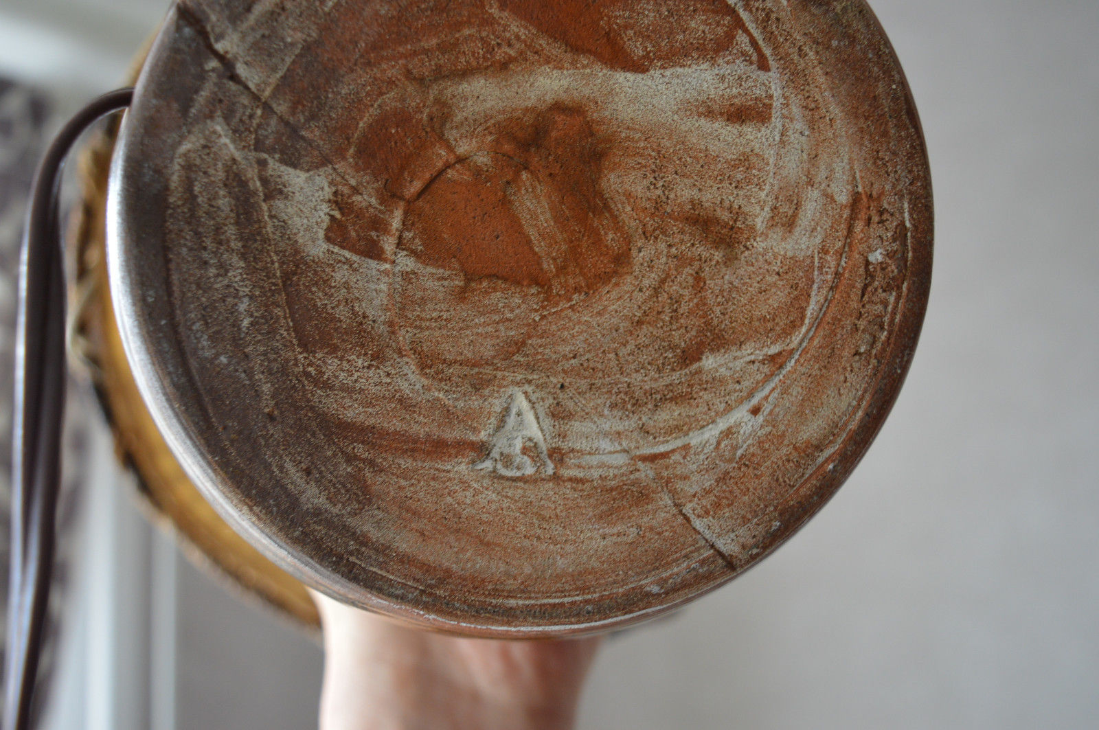Lamp signed Thierry and Chantal Robert Charter on the Loir