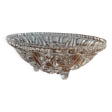 Thick glass tripod cup - vintage