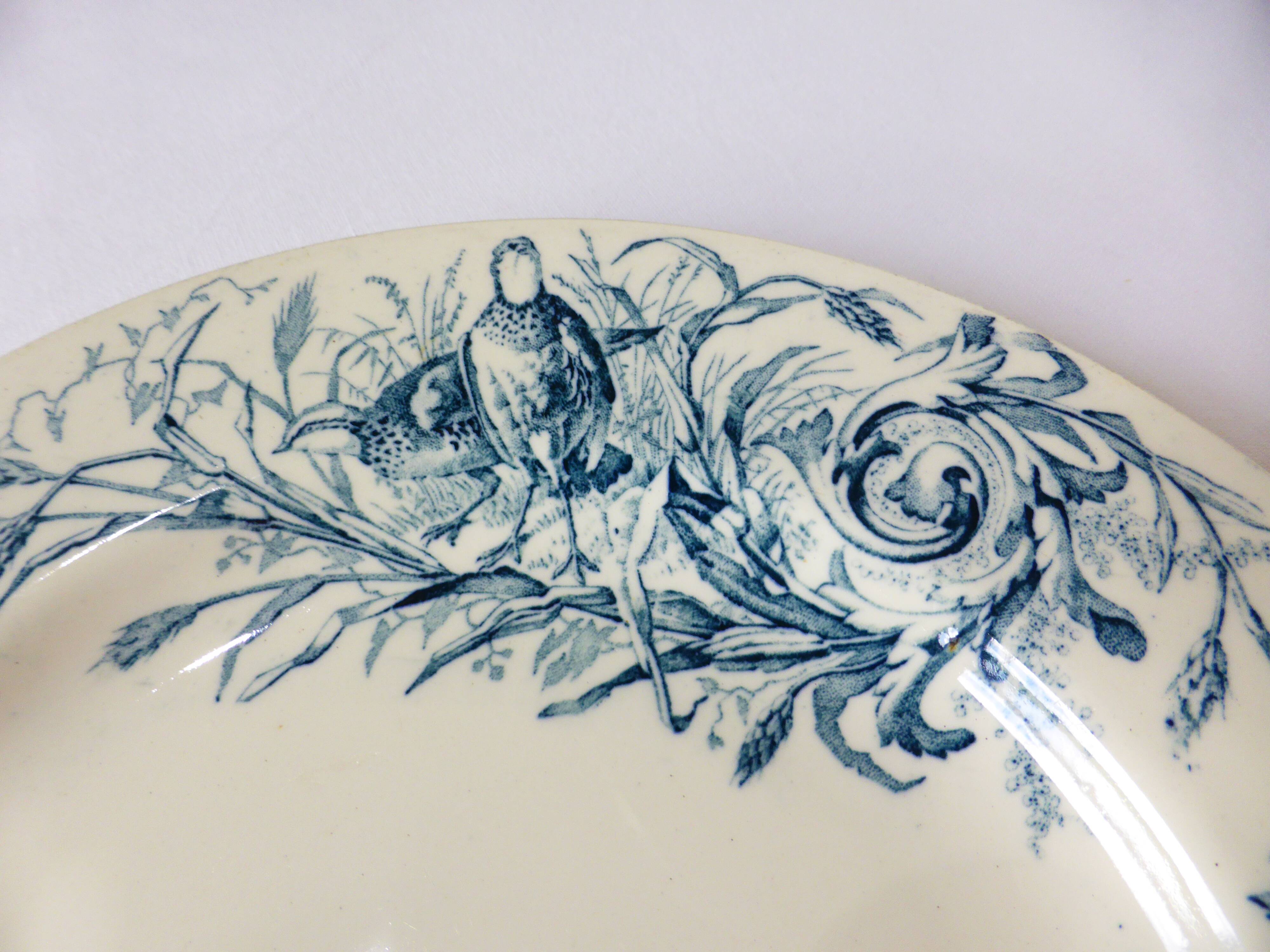 2 flat plates vintage K&G Luneville hunting model 220540