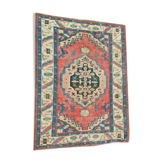 Tapis Azeri en laine fabriqué en Turquie 20ème siècle