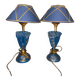 Pair of Lamps Pierre Cazenove - Anthropomorphic Mask Sculpture Bron