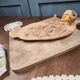 Ceramic foie gras dish from Vallauris – engraved floral decoration