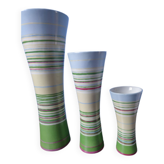 Set of 3 new KENZO TAKADA vases