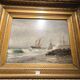 Oil on canvas, late 19th century, seascape by André Maglione