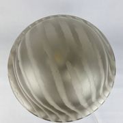 Large mushroom table lamp by Peill and Putzler in smoked glass XL 1970