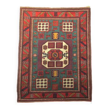 Tapis antique Kazak Karachopf avec dessin géométrique, 1920-1930