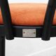 Satelliet 16/C orange and black vintage bistro high chair