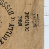 Old burlap bag "Letessier Minoterie"