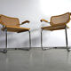 Vintage cantilever chairs attributed to Marcel Breuer 'Cesca' chair - 1970s - set of 2