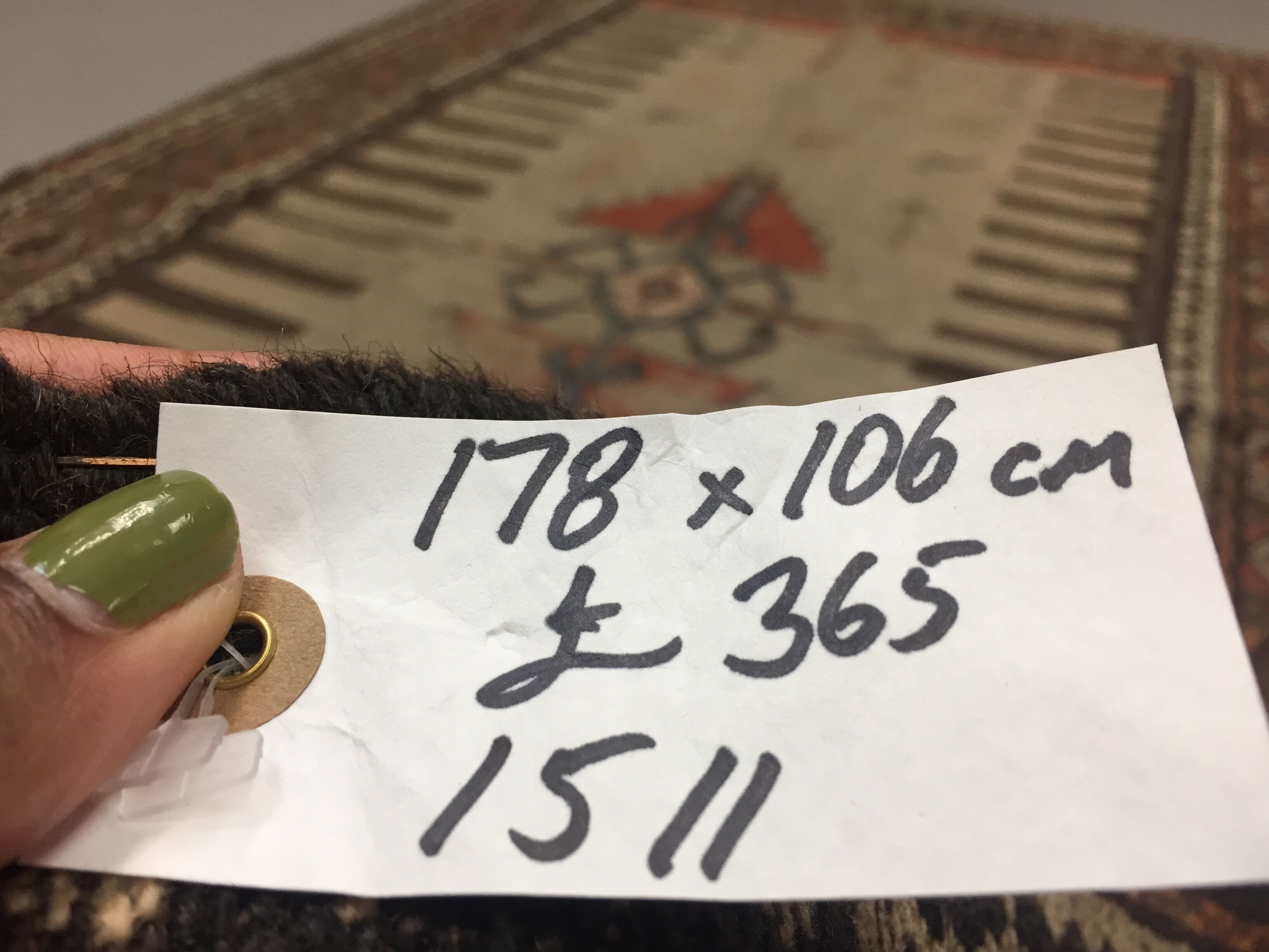 Turkish kilim 178x106 cm