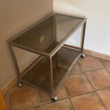 Coffee table, Roche Bobois console. 1970. 86x46.