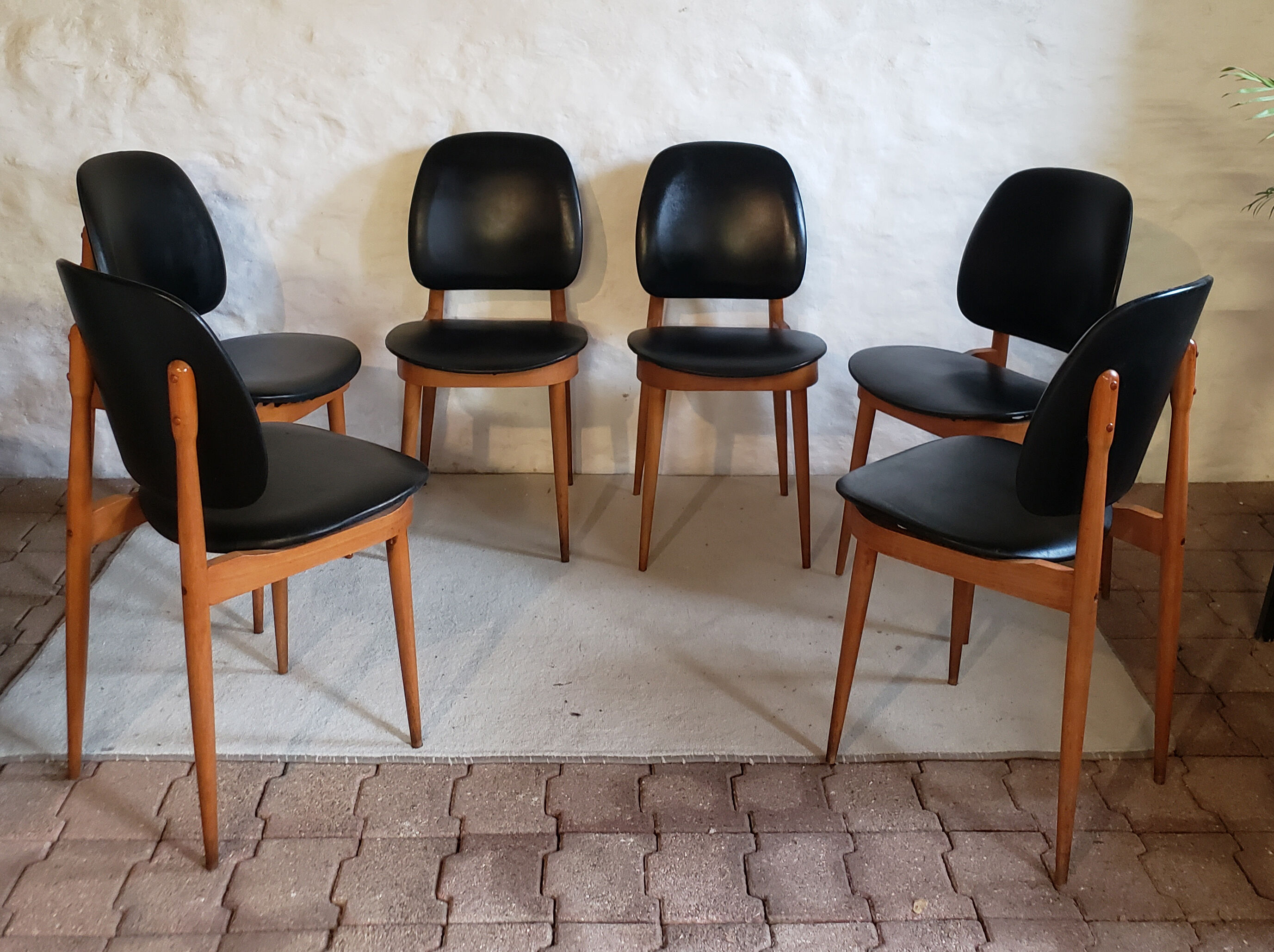 Series of 6 chairs Baumann Pegasus