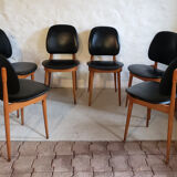 Series of 6 chairs Baumann Pegasus