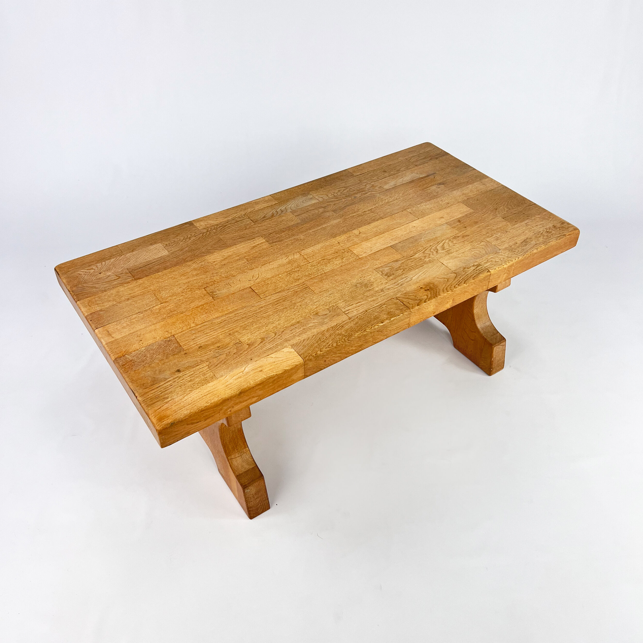 Mid Century Massive Oak Coffee Table, 1960