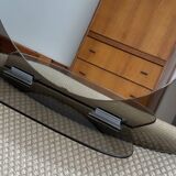 70s design smoked illuminated mirror