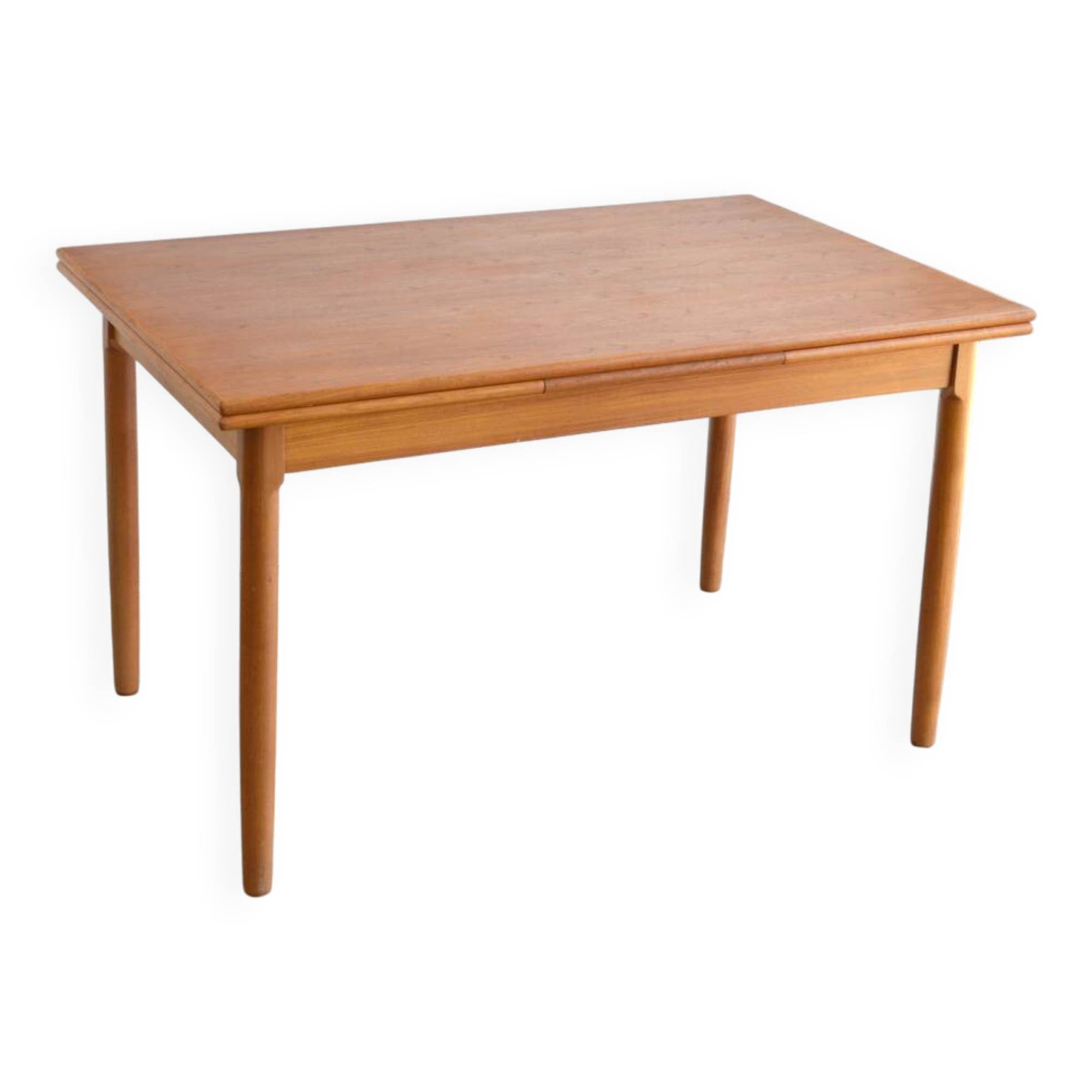 Teak table with Italian extensions 125cm