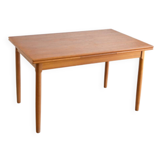 Teak table with Italian extensions 125cm