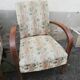 Paire de fauteuils années 50 tissu fleuri