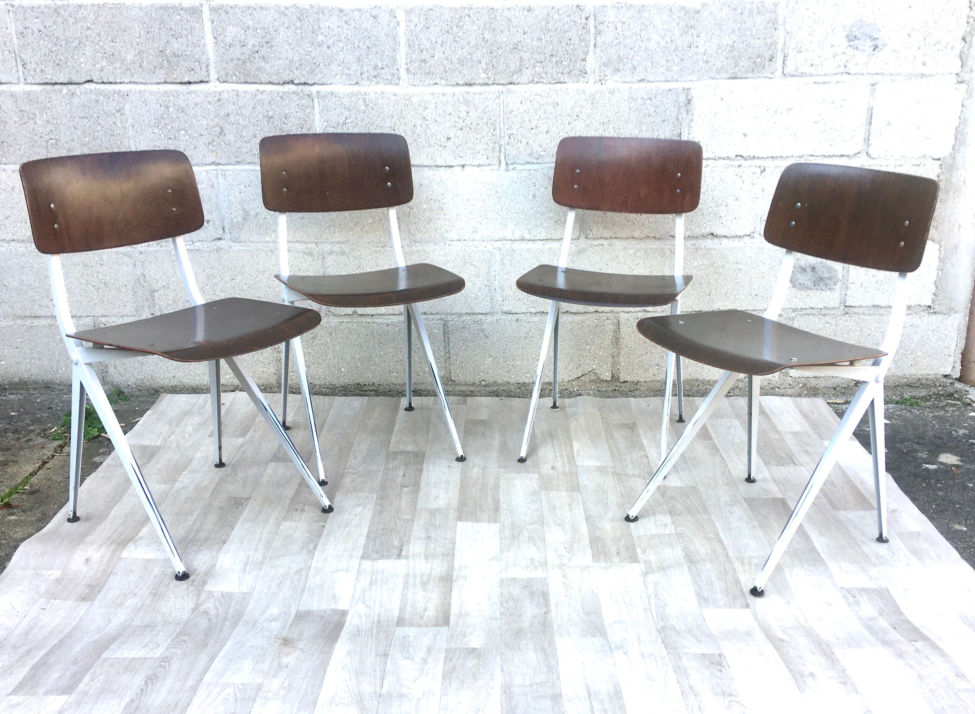 ♻️Set of 4 chairs Vintage and design Marko Kooistra