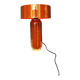 Burgundy red enamelled metal lamp