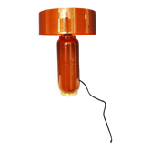 Lampe métal émaillée rouge bordeaux