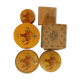 Houbigant powder boxes, shadows and antique advertising collection set