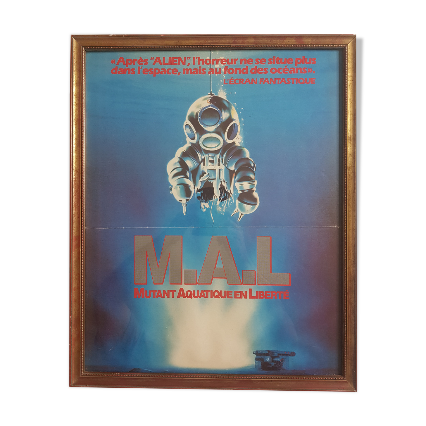 Framed Cinema Poster, M.A.L Mutant Aquatic in Freedom, RCA/Columbia pictures, 1989