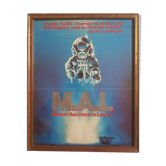 Affiche de cinéma encadrée  M.A.L Mutant Aquatique en Liberté, RCA/Columbia pictures, 1989