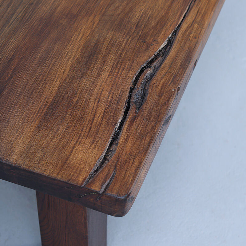 Vintage Rustic Brutalist Coffee Table