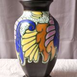 Vase art- deco sign " c.m. bergen "