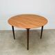 Table ronde scandinave en teck, 1960