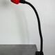 Vintage black and red clip desk lamp