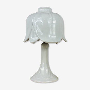Lampe blanche céramique italienne
