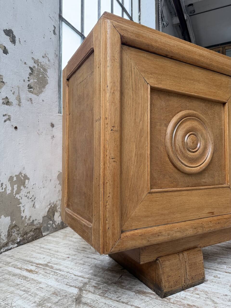 Enfilade storage unit oak Art Deco 1940 Dudouyt