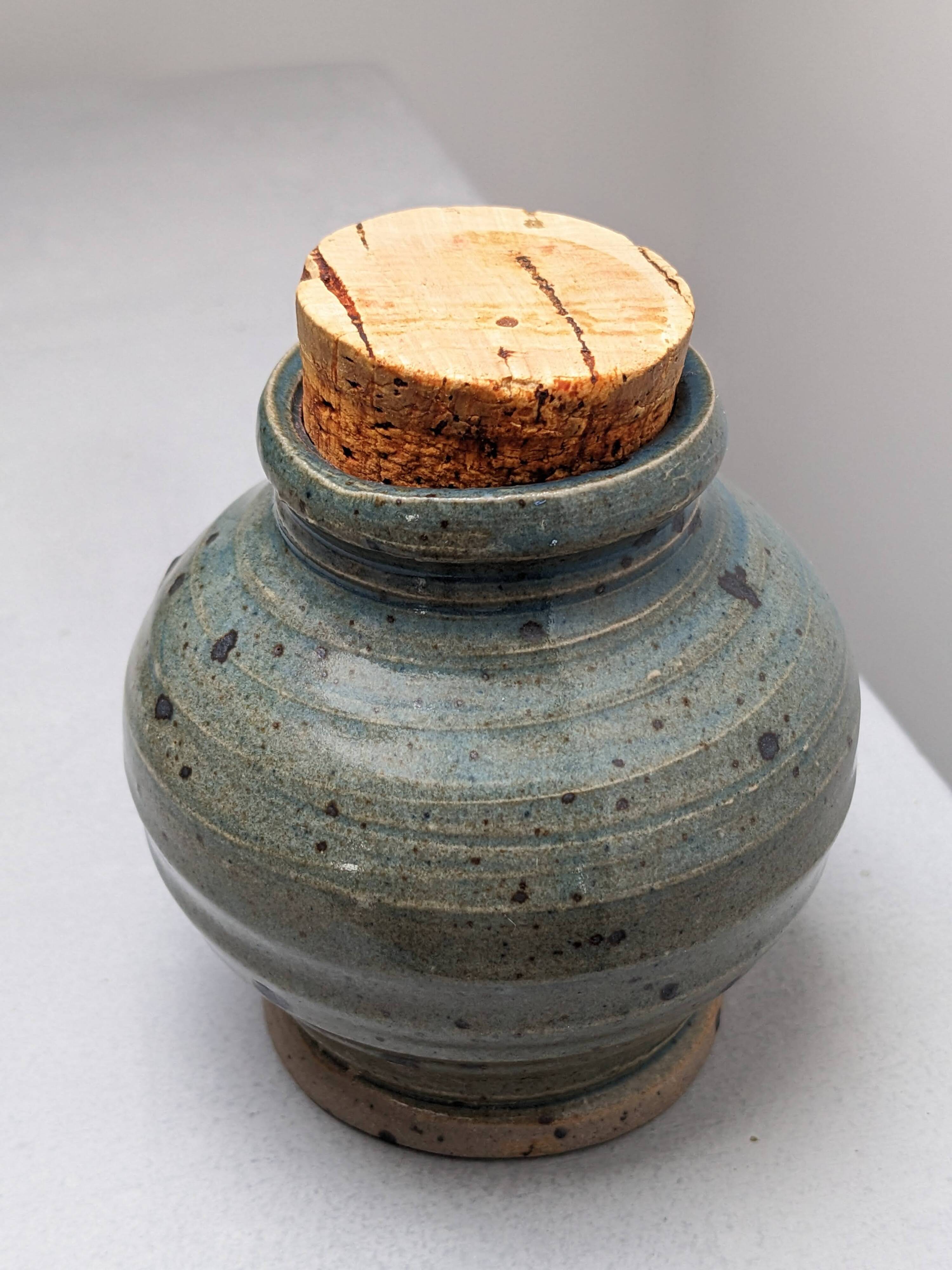 Small vase in Corsican pyrite stoneware