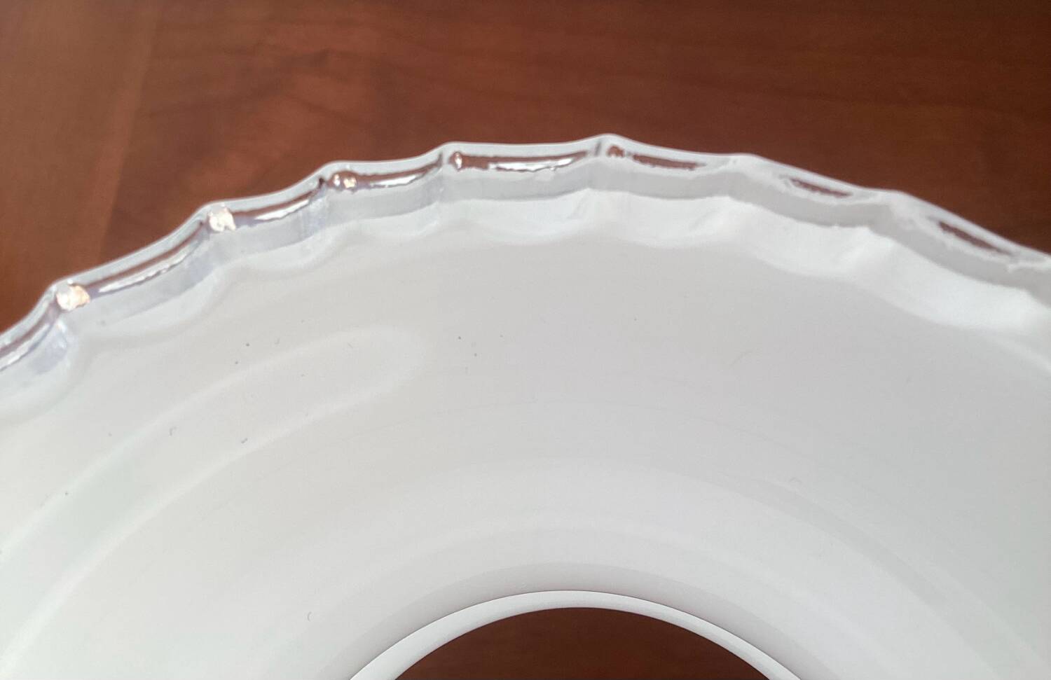 Abat jour verre opale  - vintage