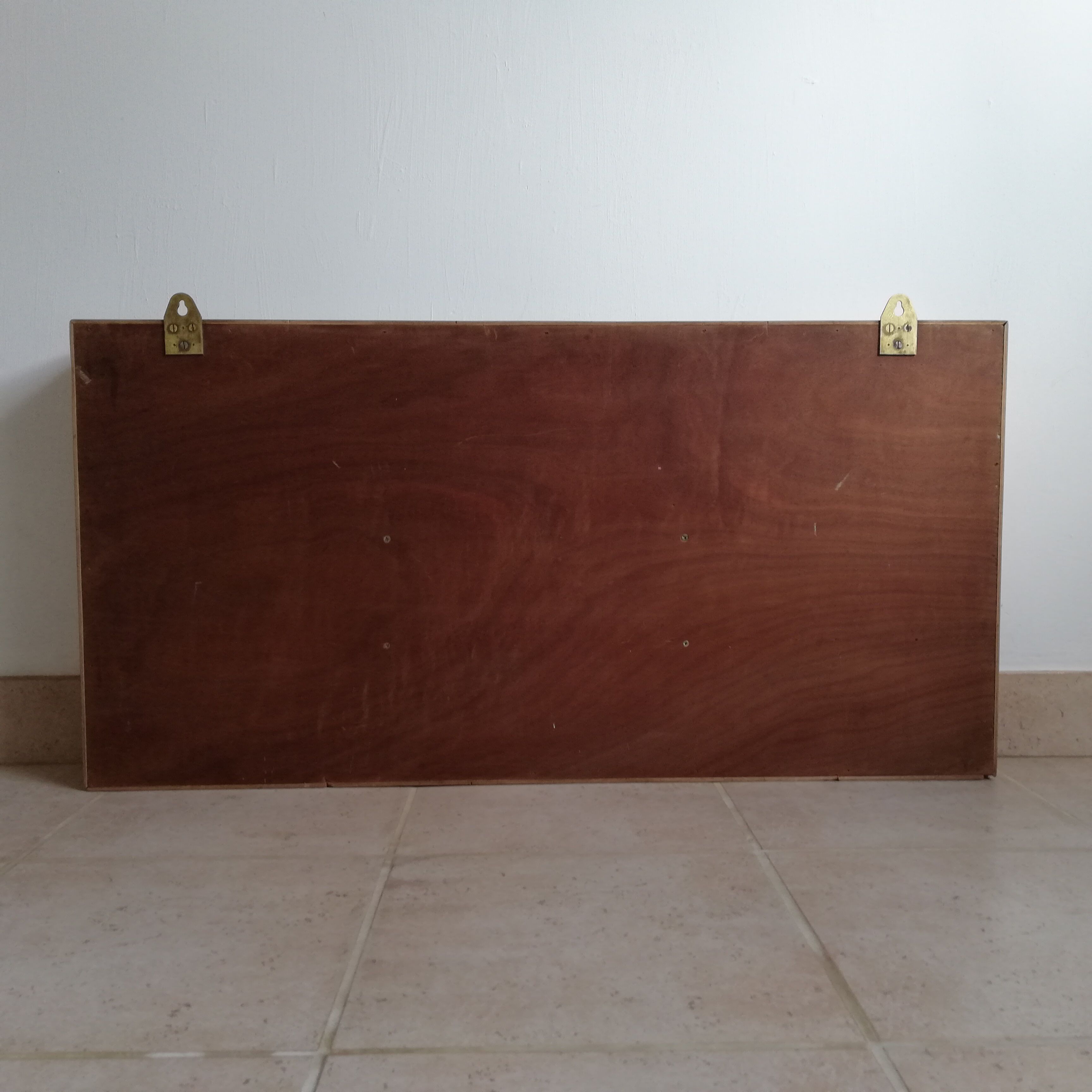 Armoire double en bois, murale