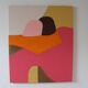 Dans tes bras , peinture couple 55x45cm