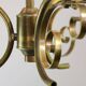 Vintage Italian Brass and Opaline Chandelier