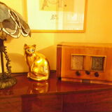 Vintage decoration radio station - Wood, Bakelite - Electroradio Institute, Paris - 50s