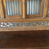 Indian carved wood window