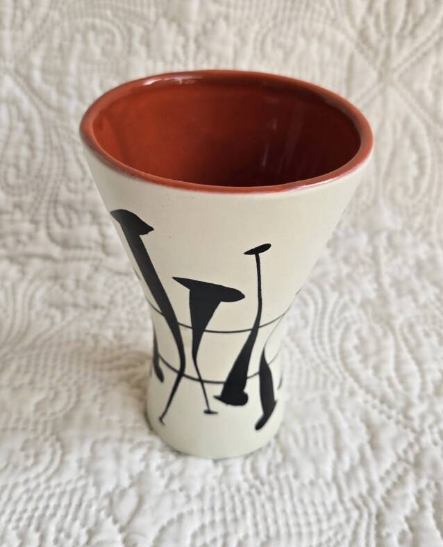 Rare modernist Diabolo vase by Roger Capron - 1950s - Vallauris