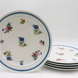 5 Assiettes Plates “ Lourioux Foëcy “