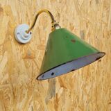 Vintage wall lamp in enamelled sheet metal