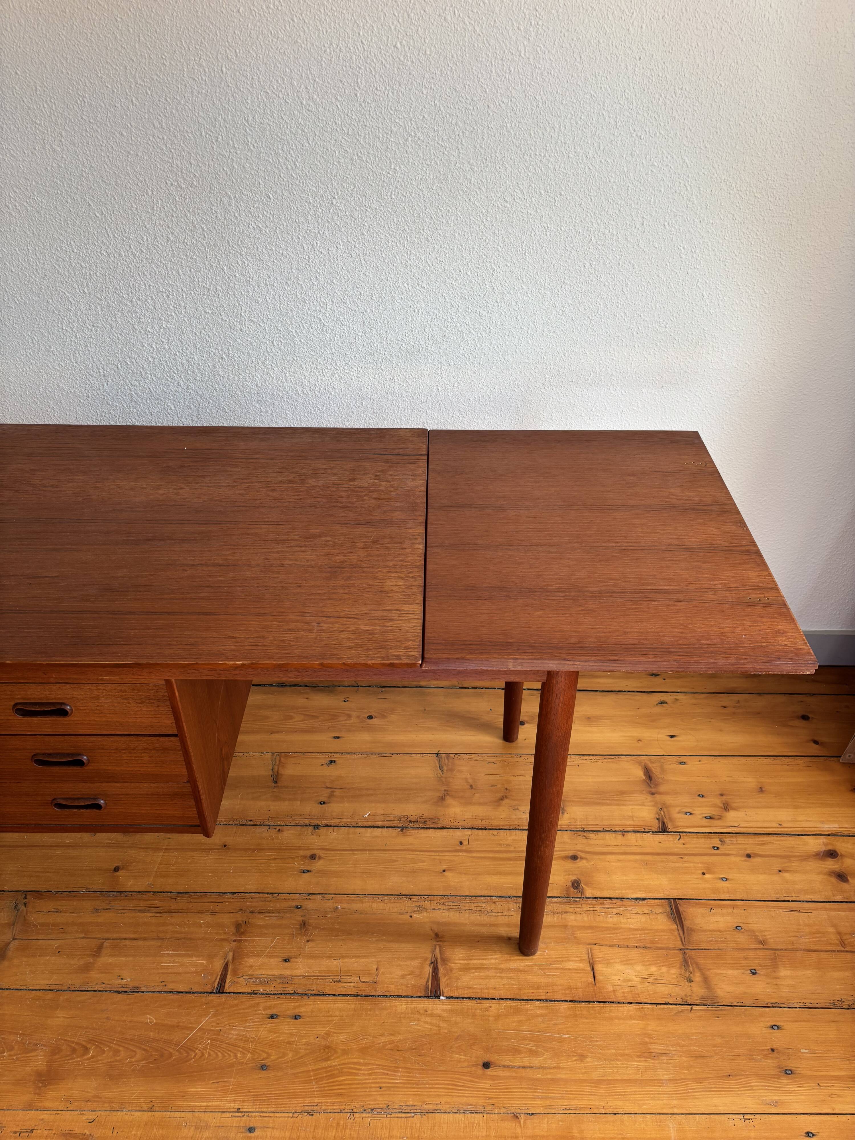Teak desk by Arne Vodder, 1960 vintage.