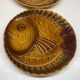 2 vintage fish dishes in slip from Sarreguemines